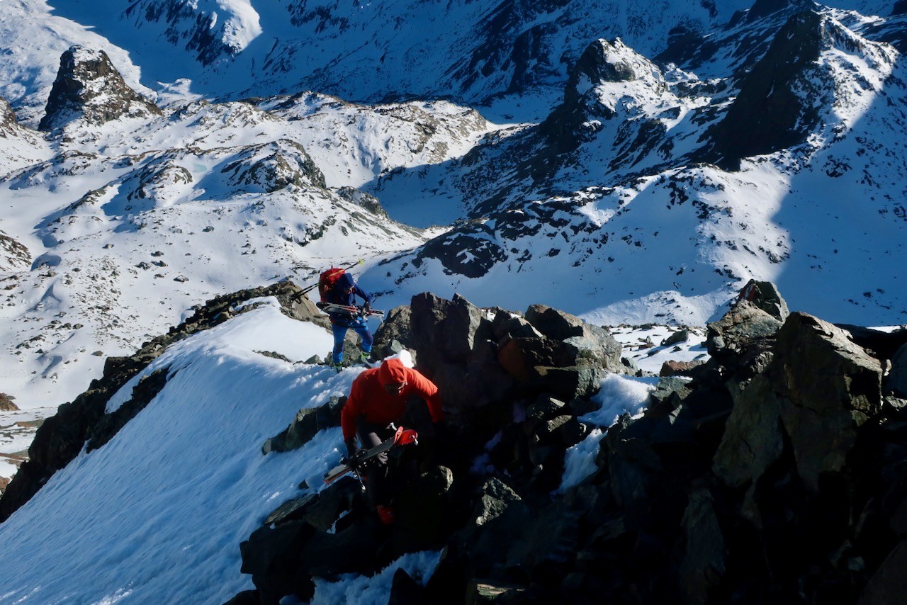 J3 Pente terminale et passage délicat vers le Pizzo Cassandra