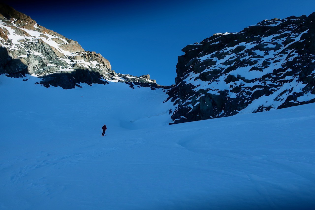 J3 Début de la descente sur le glacier Ventura.