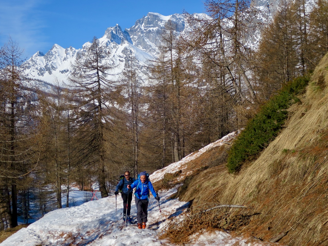 J3 - Après le départ du Rifugio Castiglione dans la forêt