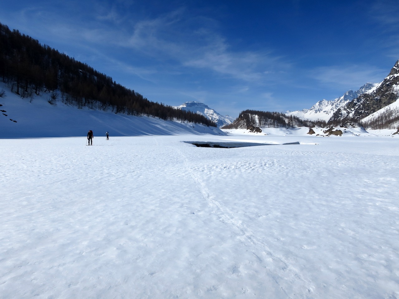 J3 - Traversée du Lac di Devero - On se croirait en Laponie !