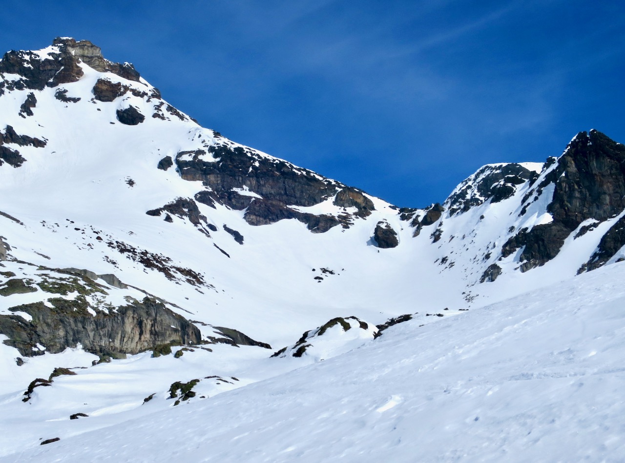 J3 - Eggersharte Pass et l'arête Sud à G vers la Punta d'Arbola