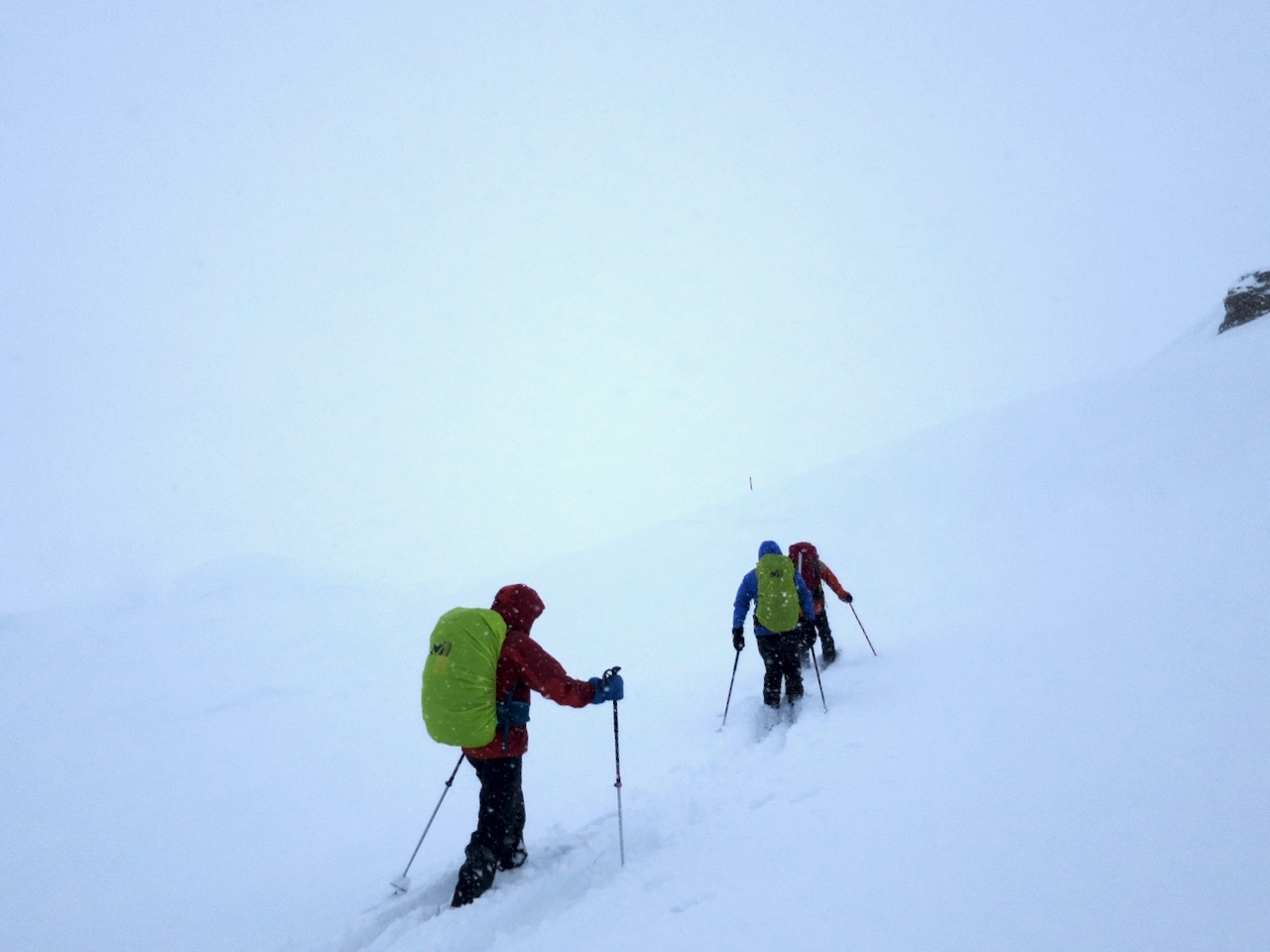 J4 -En route vers le refuge Corno Gries dans le brouillard !