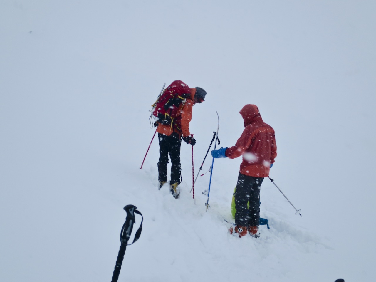 J5 - Les skis bottent - la descente est lente