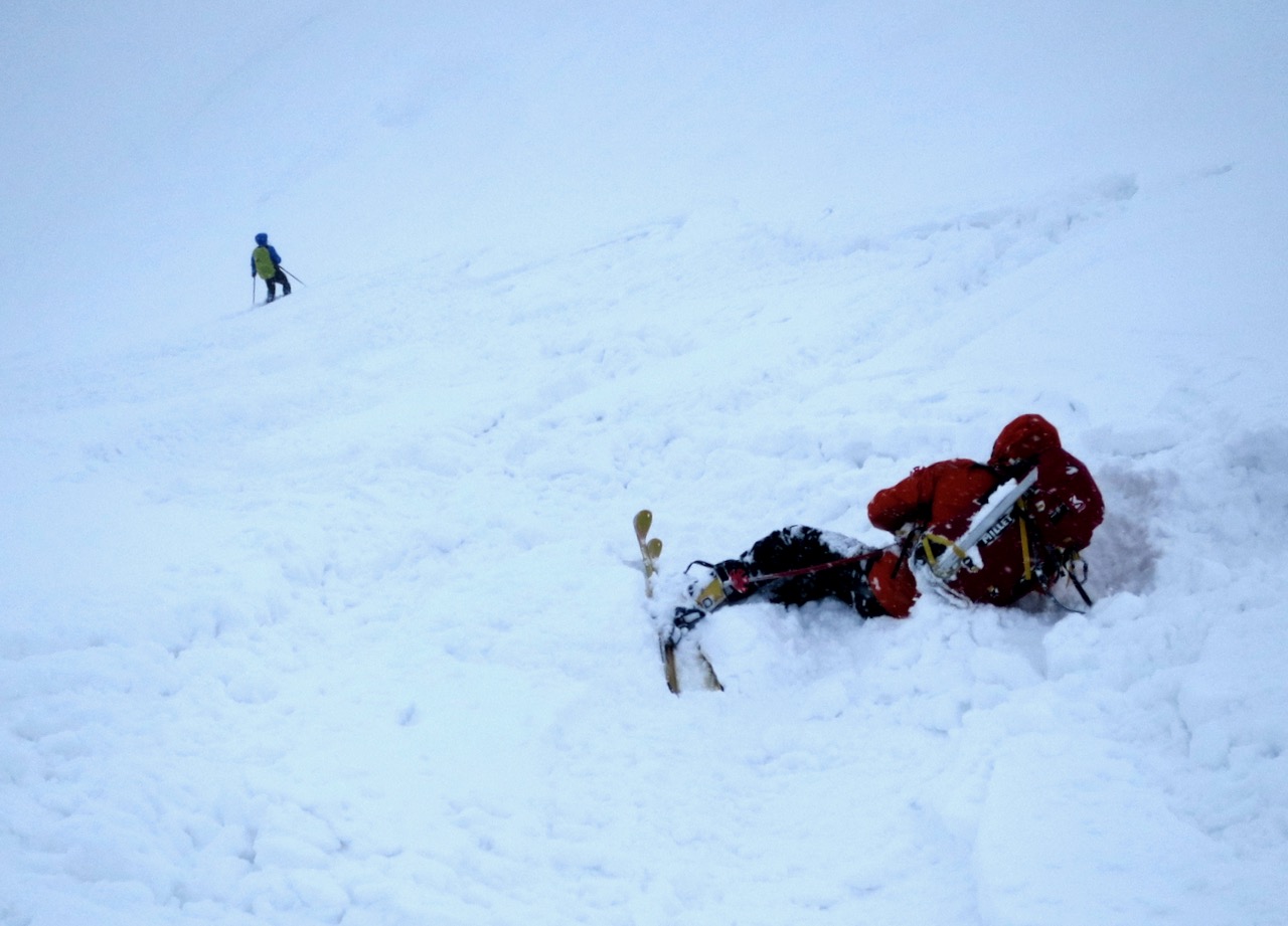 J5 - La visibilité est mauvaise ! Descente pénible.