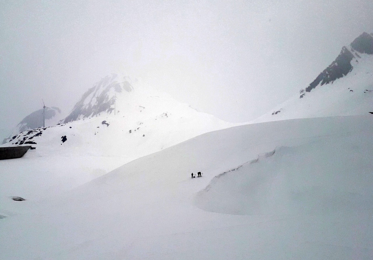 J4 - Dans la traversée vers le passo del Gries et le Corno pass