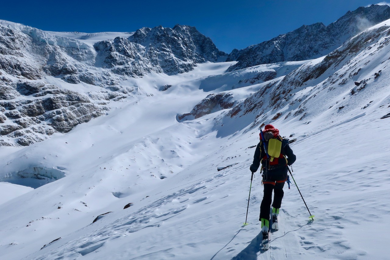 Sur la moraine du glacier du Weisskugel