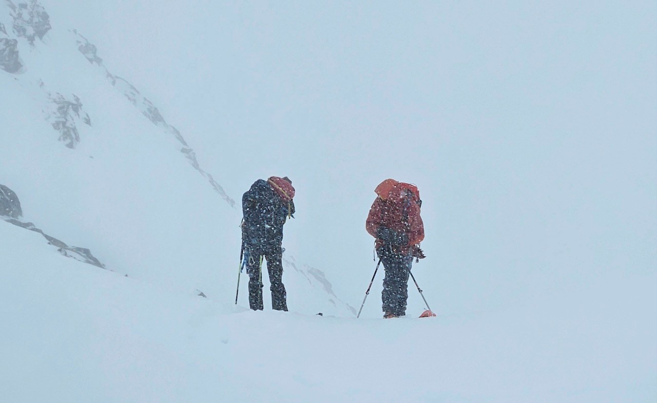 J2 Nicolas et Thierry sous le Egghorn dans le Blizzard