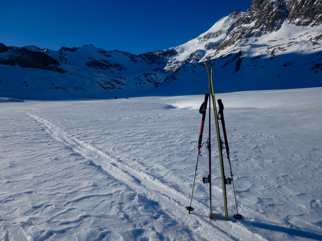 Vue vers le glacier de l'Albaron