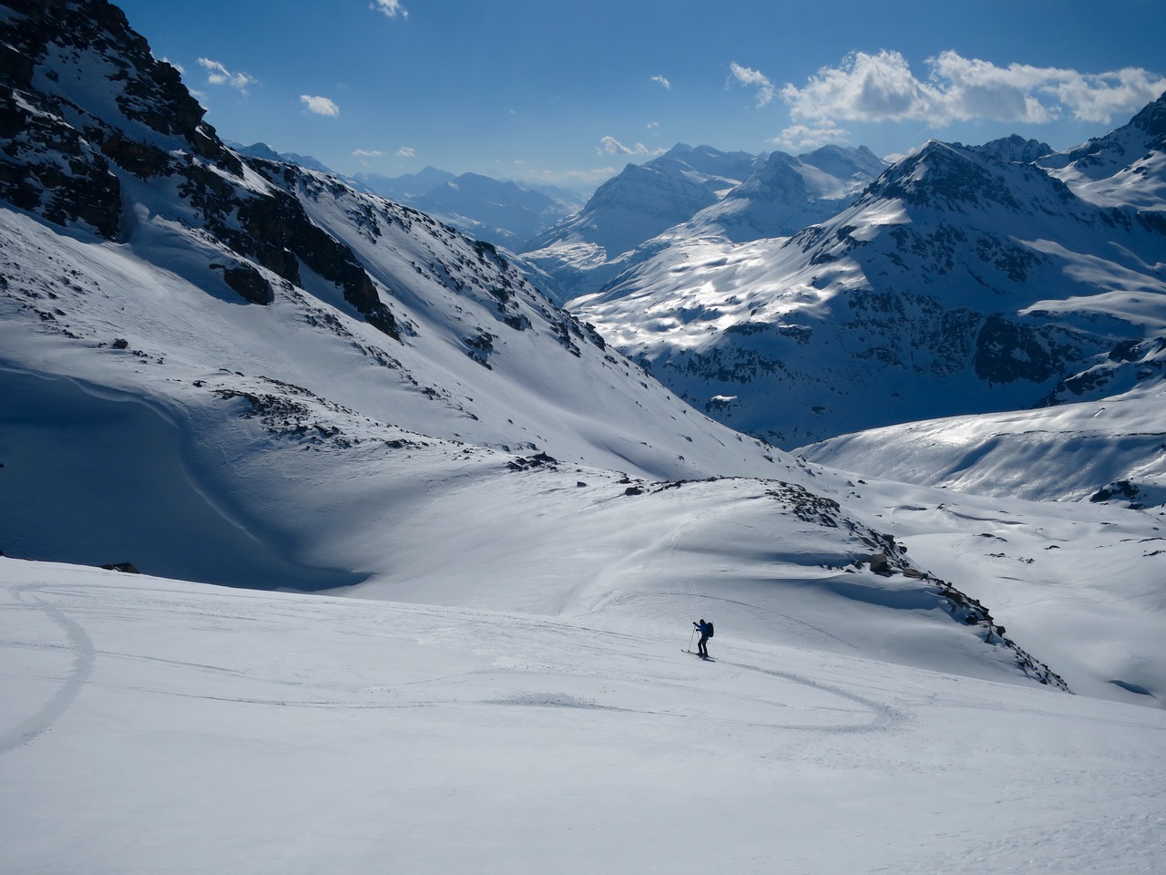 Descente du col de Pariote