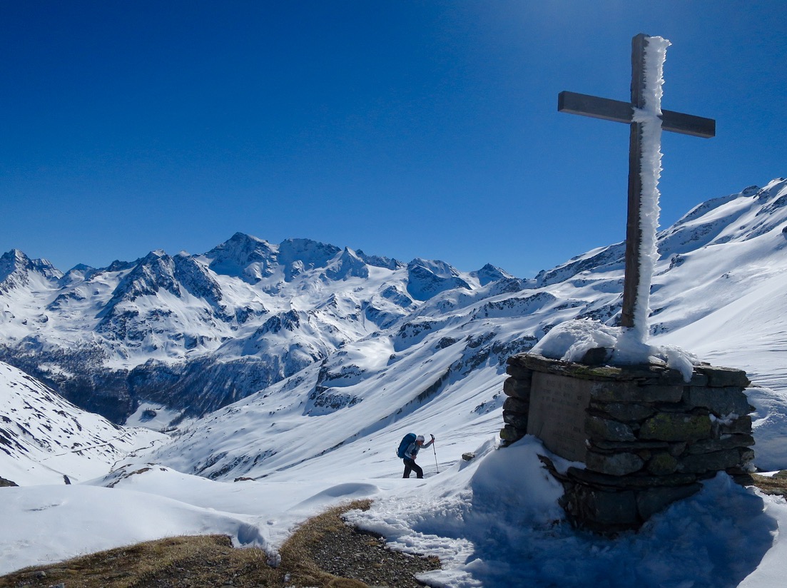 Arrivée au col du Mont