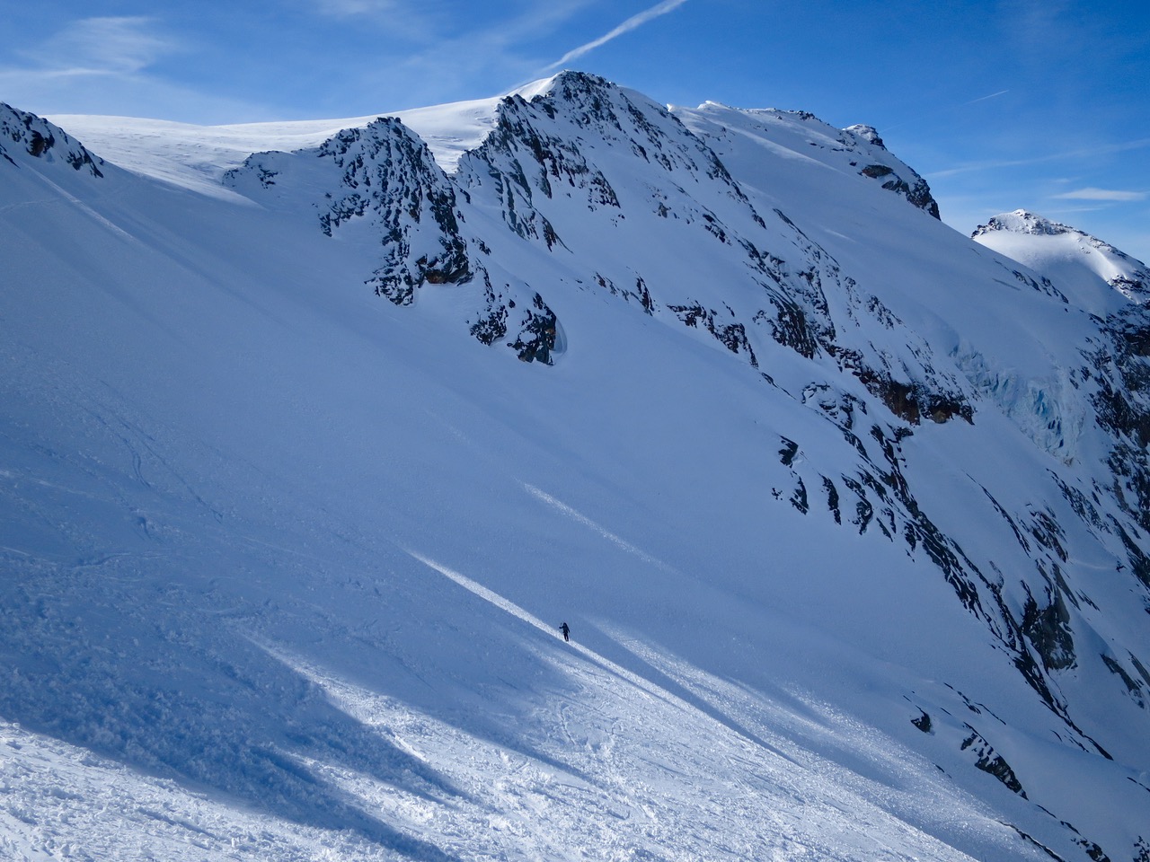 Arrivée vers le glacier du Ruitor