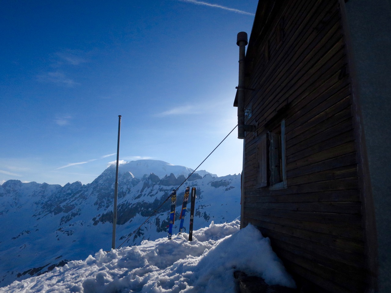 J5 - Refuge Chiarella. An fond le Velan ou on était ce matin !