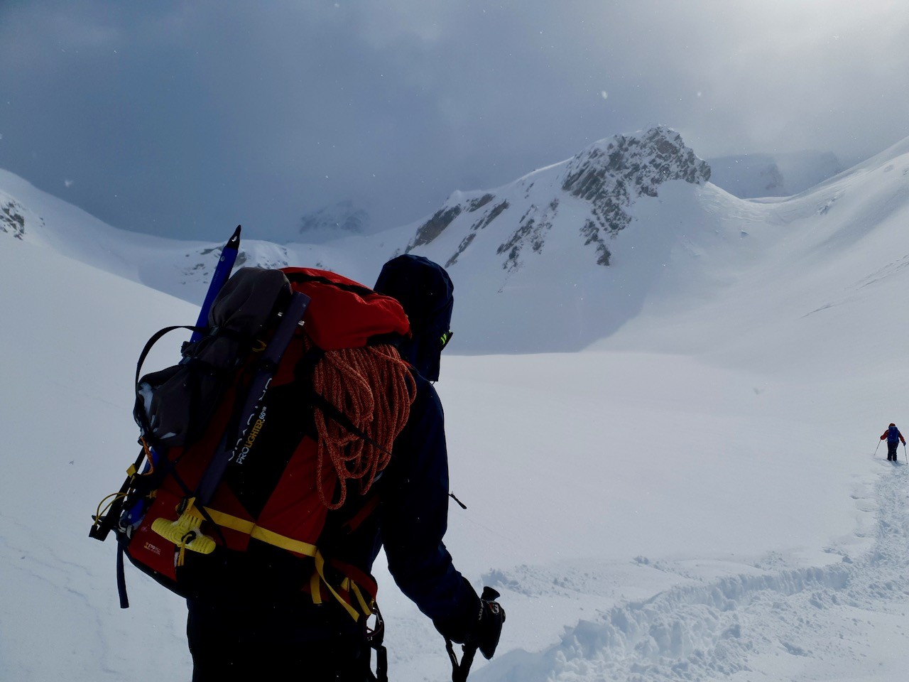 Nicolas sur le glacier de Maighels