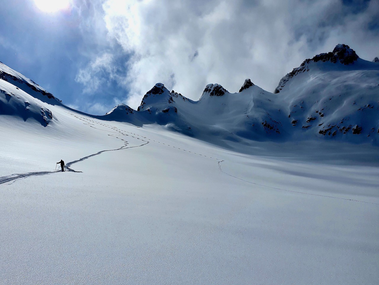 J4 Nos traces  sur l'Oberalp Gletscher