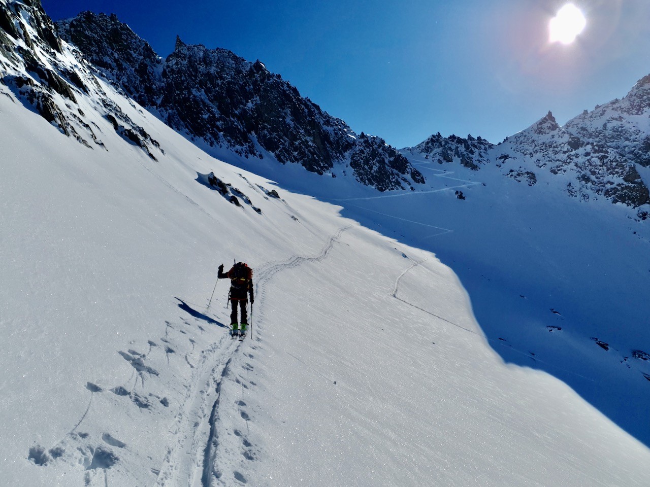 J6 Longue traversée avant la brèche Gliems Ouest