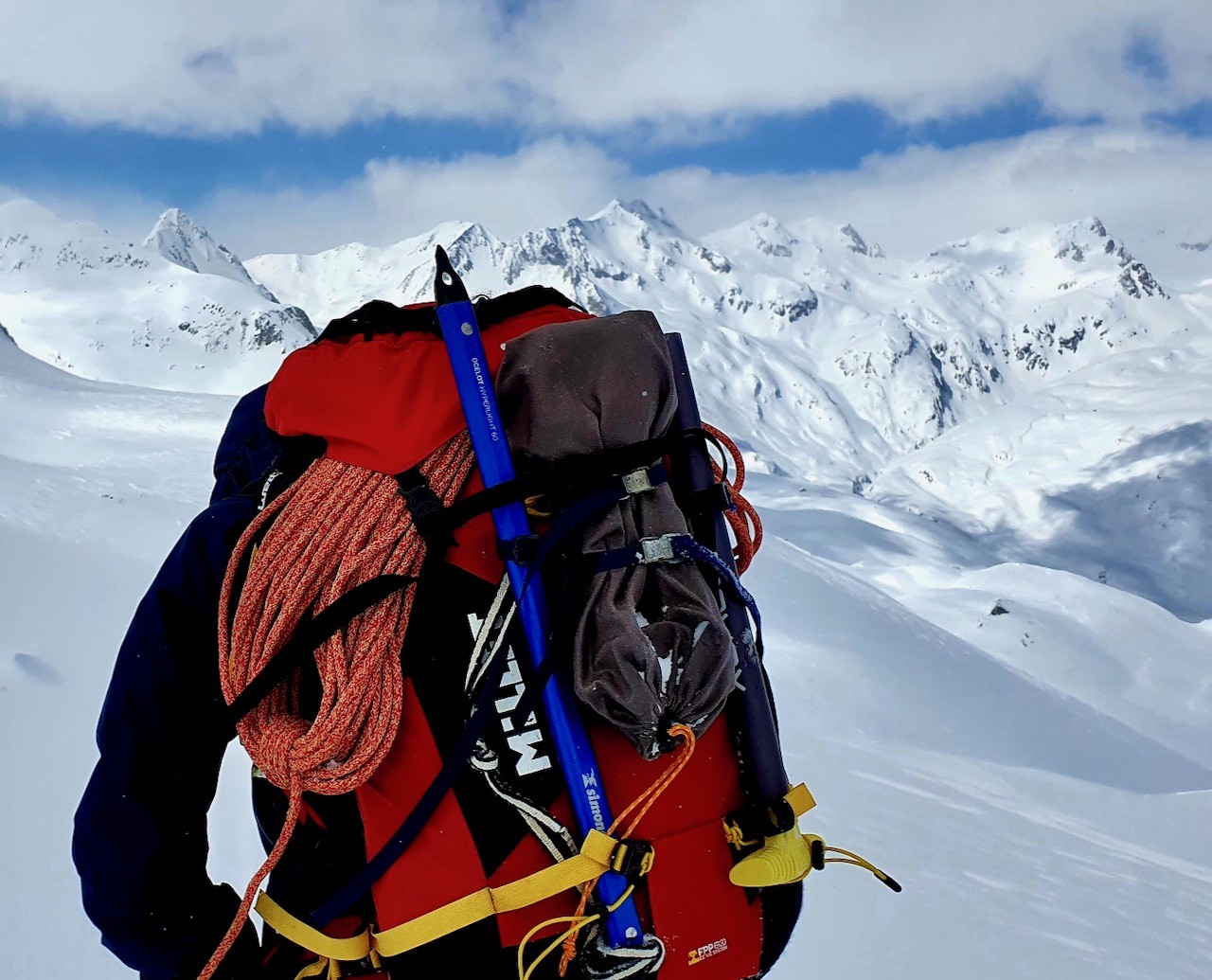 Nicolas sur le glacier de Maighels