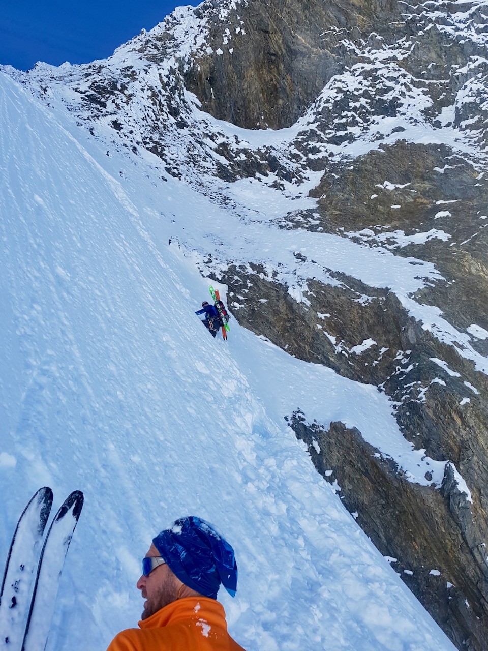 J6 JL et Nico dans le couloir vers la Puorta da Gliems 