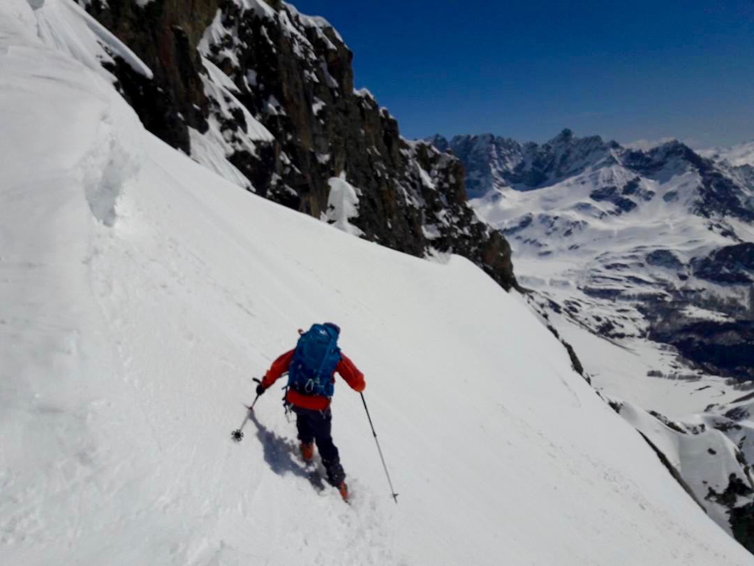 J5 - En se lance dans la face sud sous le col de Valsorey