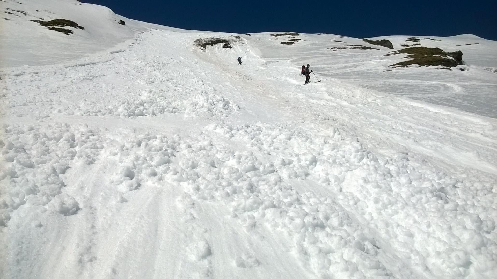 J5 - Grosse coulée déclenchée par JL sous le col de Valsorey !